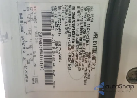 2004 Mercury Grand Marquis Ls from USA, damaged, VIN 2MEFM75W84X661740